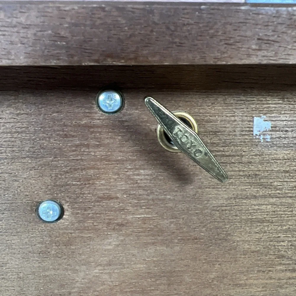 Large Vintage French Provincial Musical Jewelry Box 1970s 9 Drawers